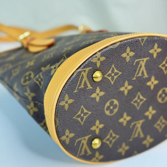 Louis Vuitton Petit Bucket Shoulder Bag Monogram Canvas - Picture 6 of 8
